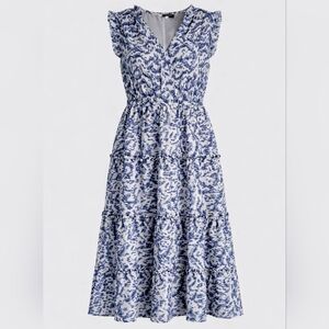 18 Eloquii Tiered Sundress Prairie Insp Ruffle Summer Vacation Easter Sleeveless